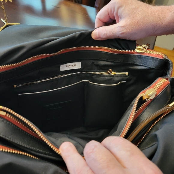 Coach Red, White, and Black Laptop Bag - Picture 8 of 8